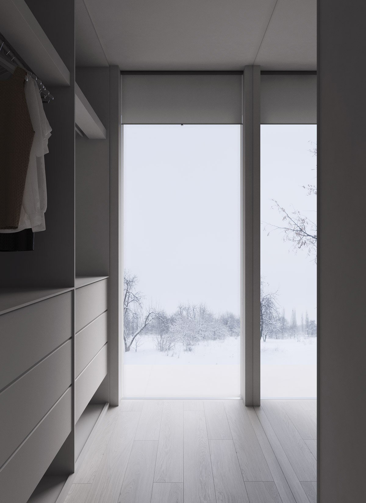 158㎡极简风住宅设计 满满的高级感-9