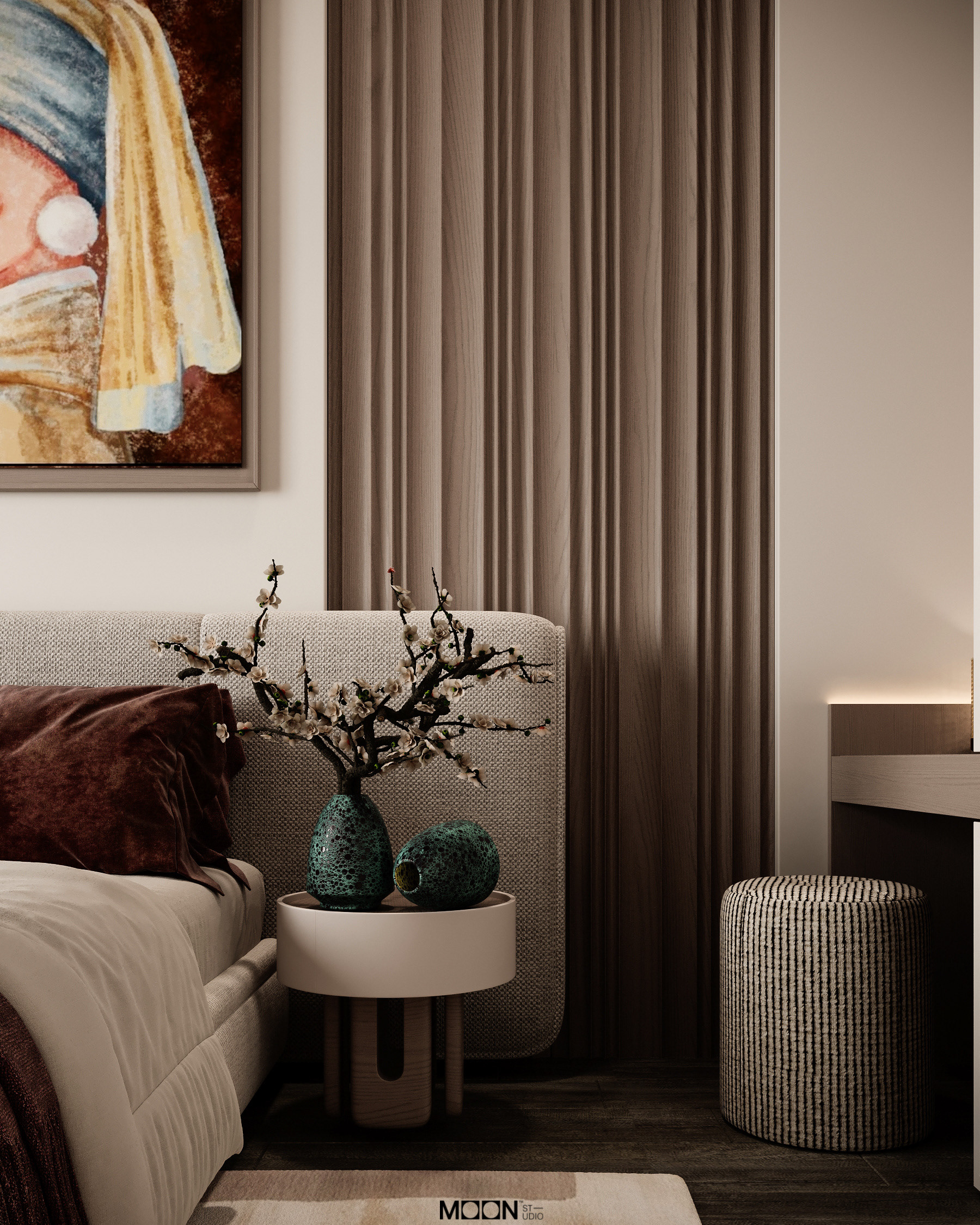 女孩房设计 · 15平方米丨阿联酋迪拜丨Moon Studio-3