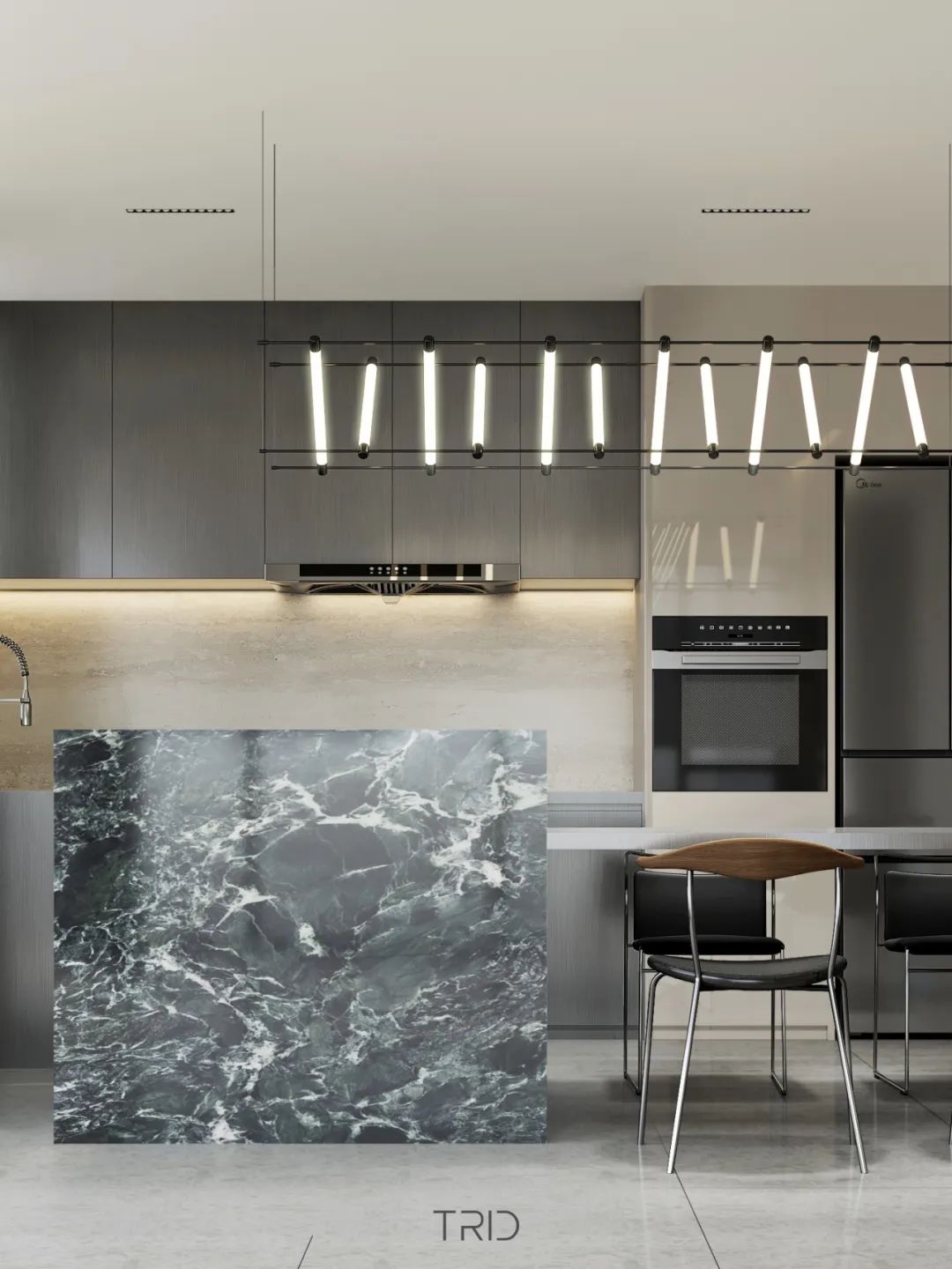 盐田龙湖天琅 · 270 度海景现代简约豪宅设计丨中国深圳丨TRID 添睿设计-32