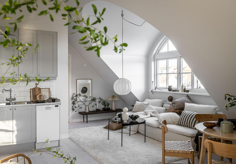 瑞典温馨阁楼公寓设计-5