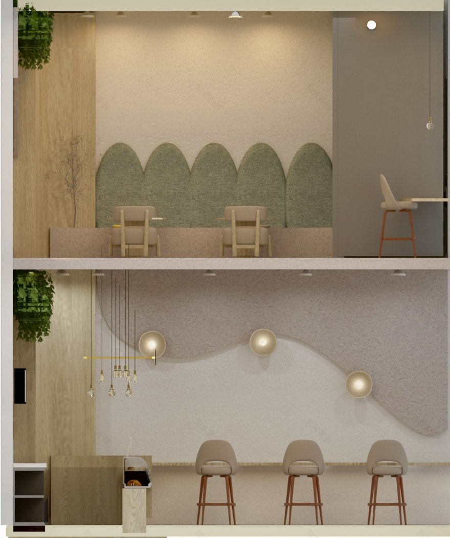 香菜咖啡馆·室内设计丨Noura Hisham-7