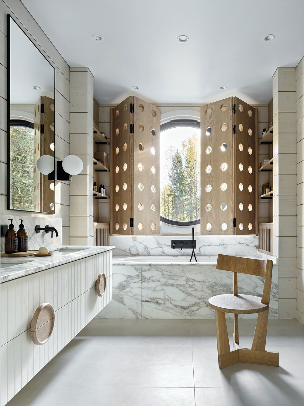 莫斯科现代木屋的极简魅力-14