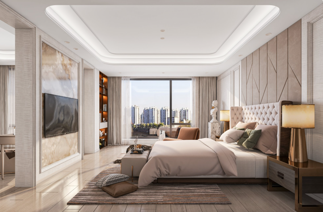 现代港式轻奢平层设计-13