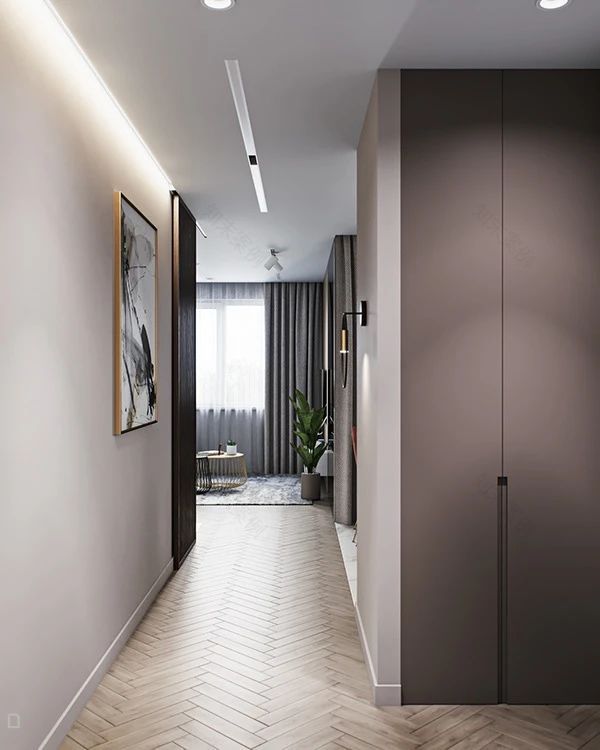 现代简约玄关设计-84