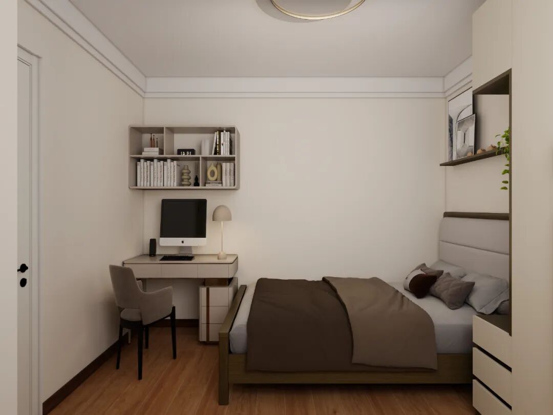 天洋广场|80㎡两居室中古风案例-38