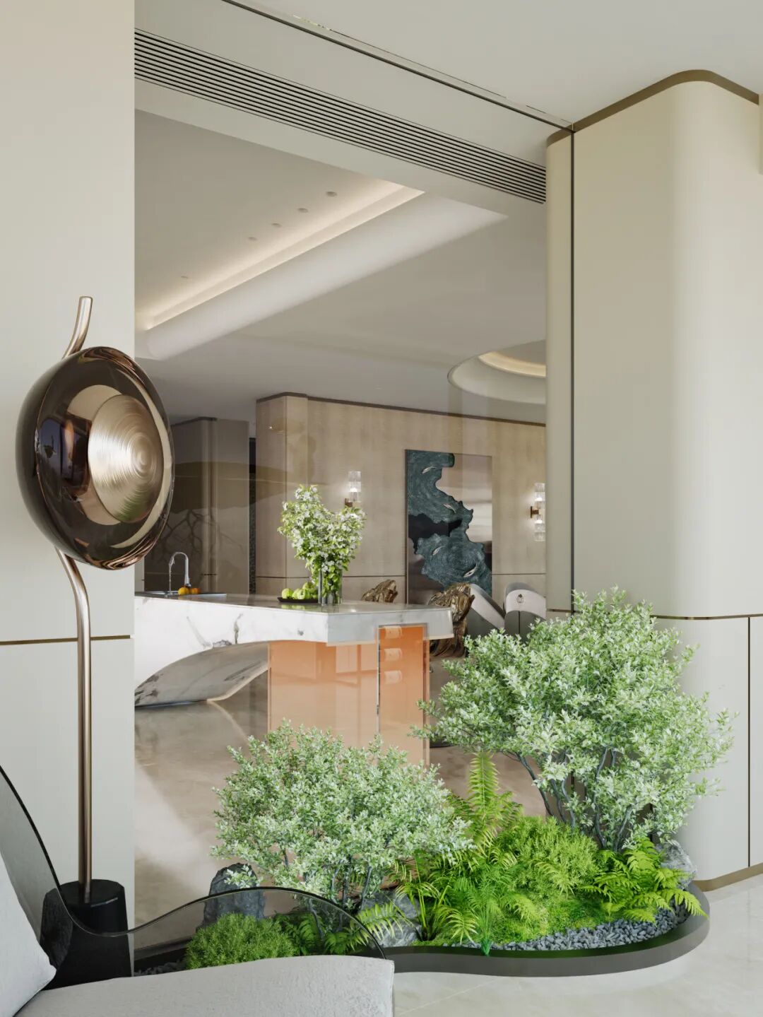 600㎡现代轻奢风丨浏河景苑丨中国湖南丨纵向·空间设计-40