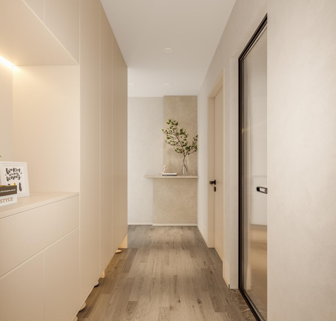 83㎡木白两色简约家居空间设计丨研筑国际-5