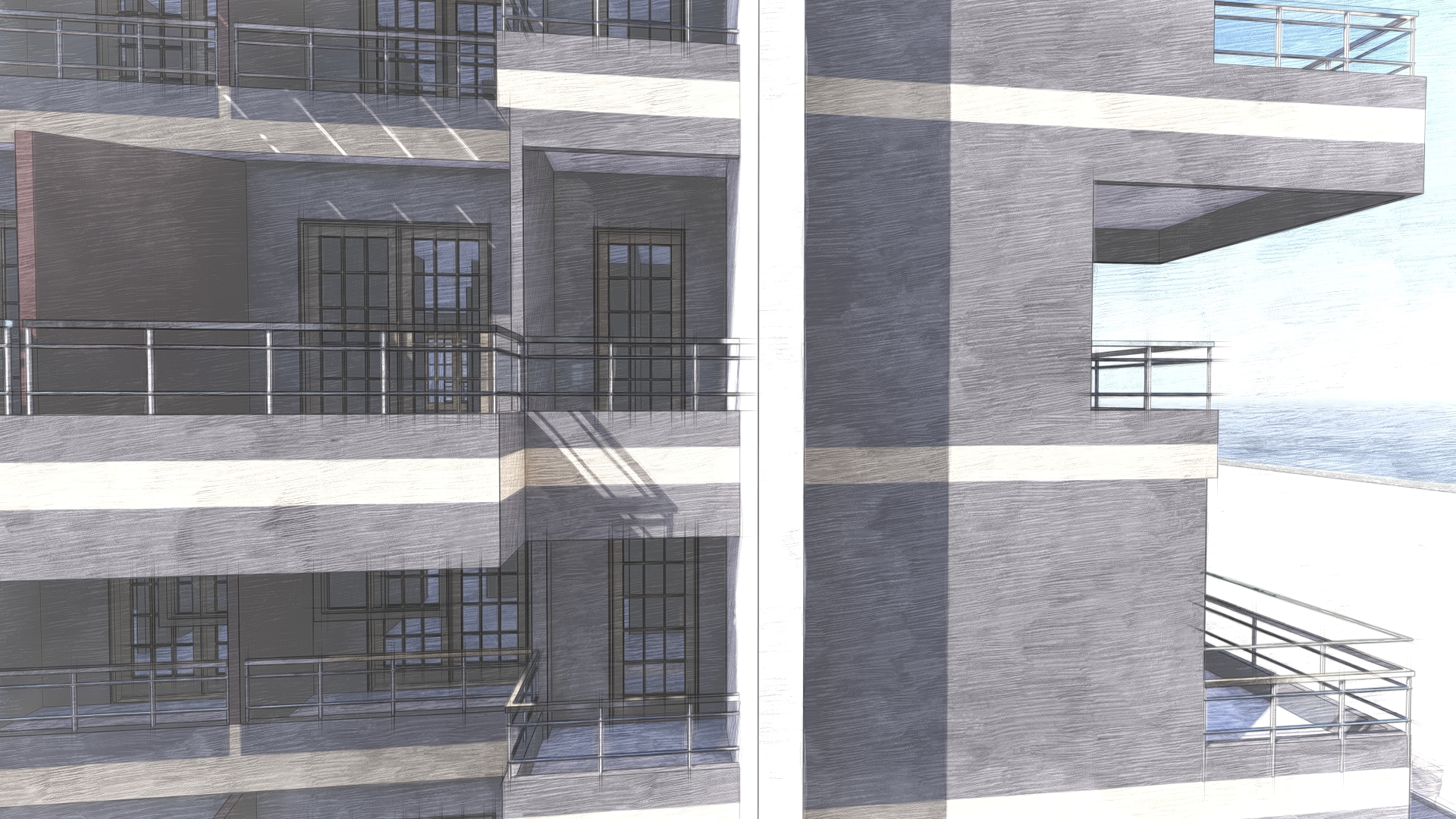 Revit Design House Exterior-13