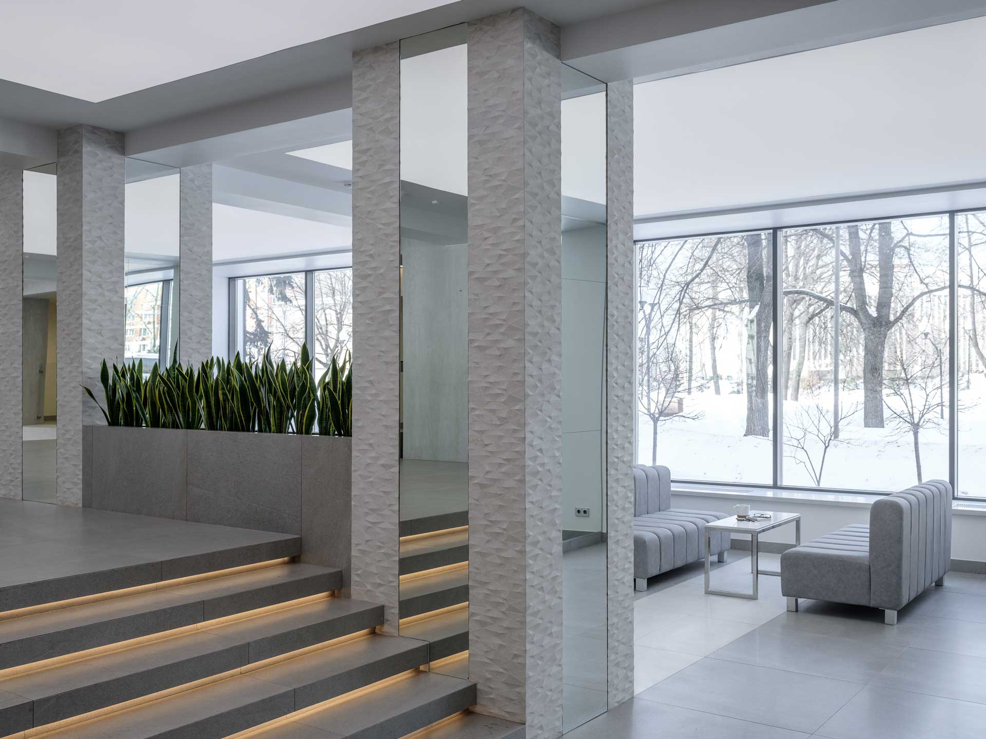 莫斯科“Pavlovsky”商务中心简约风大厅设计-20