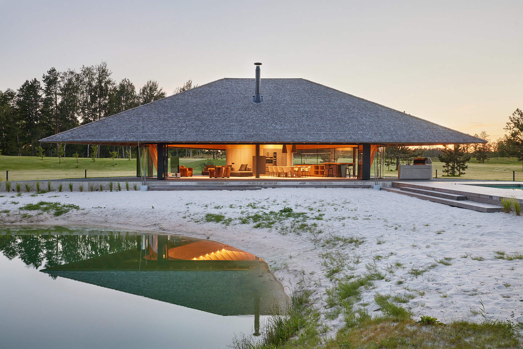 池畔小屋丨立陶宛丨HEIMA architects-38