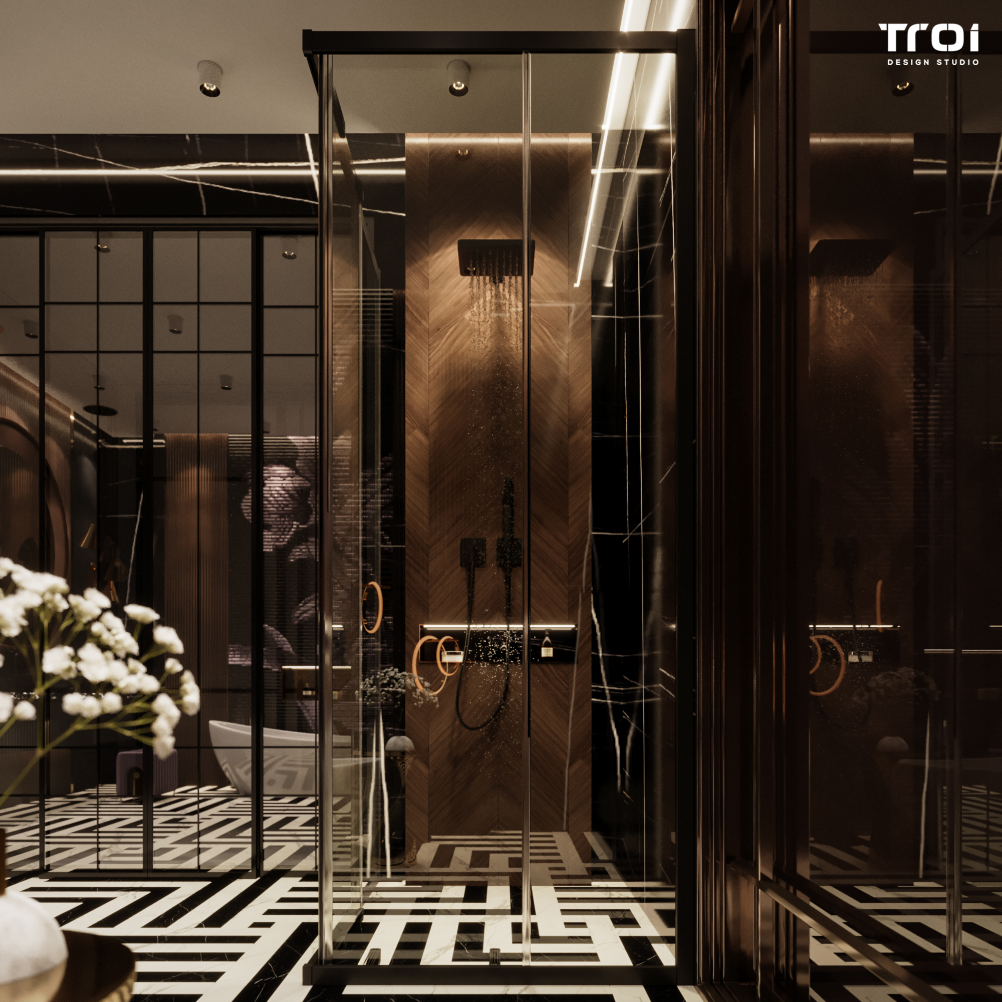 豪华浴室丨Troi Design Studio-23