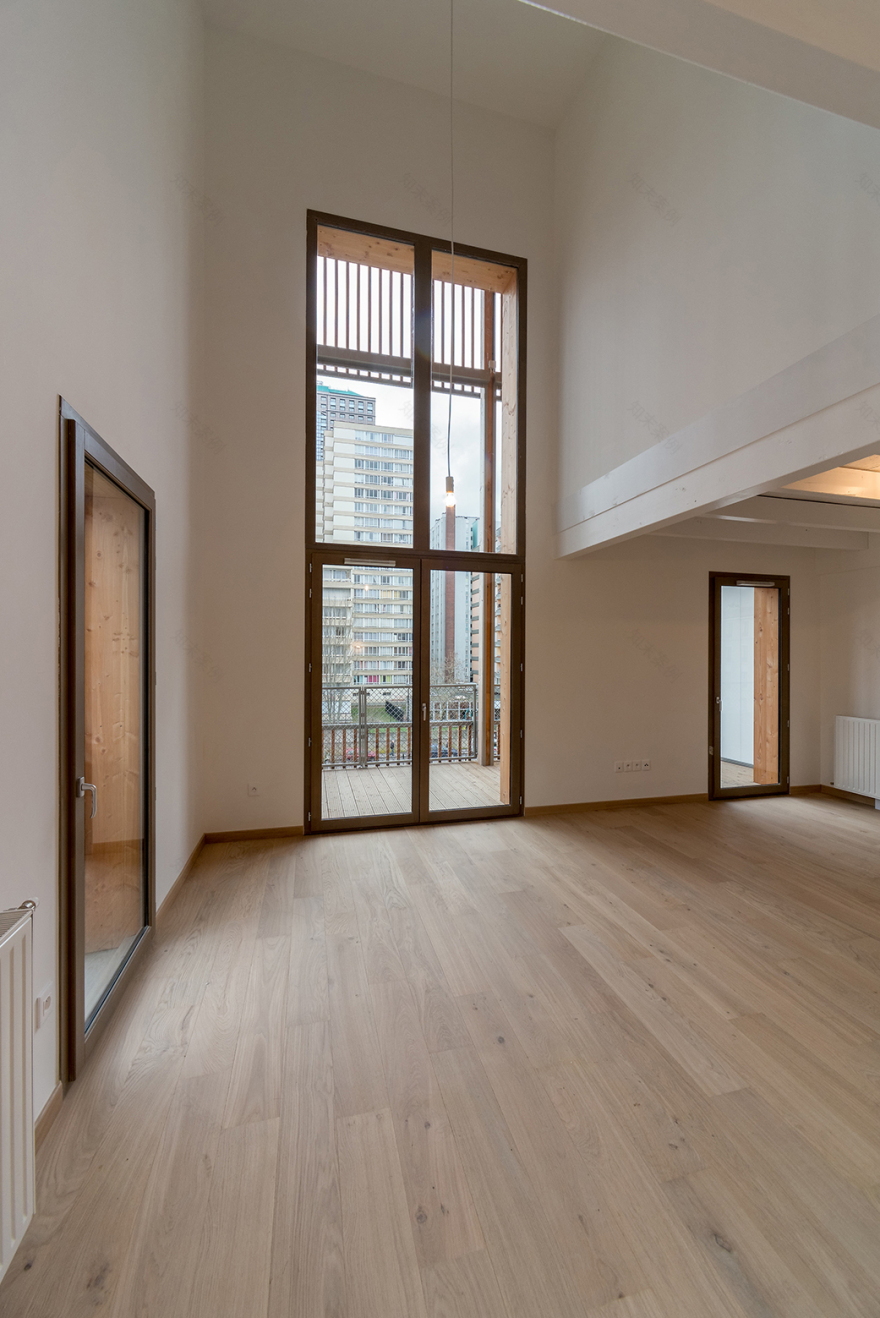 法国 Auvry Barbusse 木质住宅,城市更新之作-30