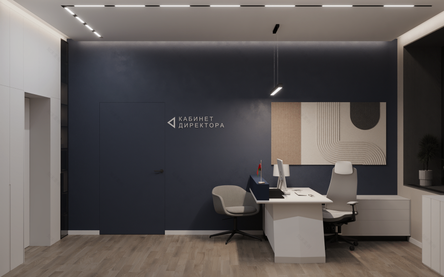 政府机构设计项目(办公室空间室内设计与3D可视化)-18