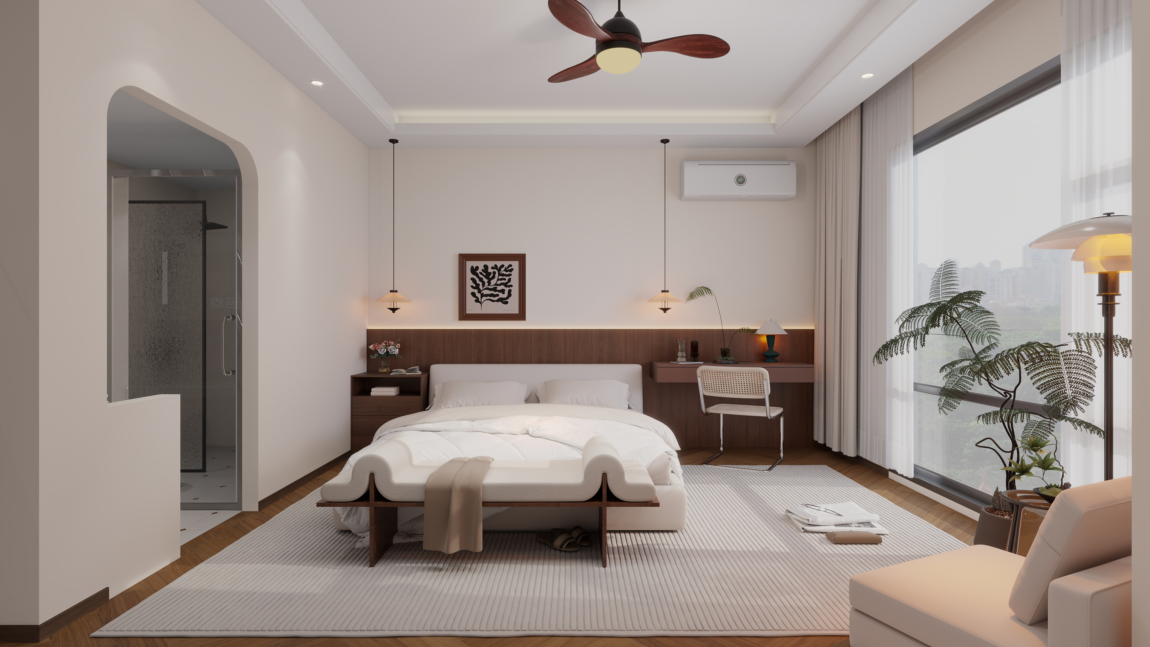 兼顾古韵与舒适，摒弃繁复雕饰-中古风民宿案例-4