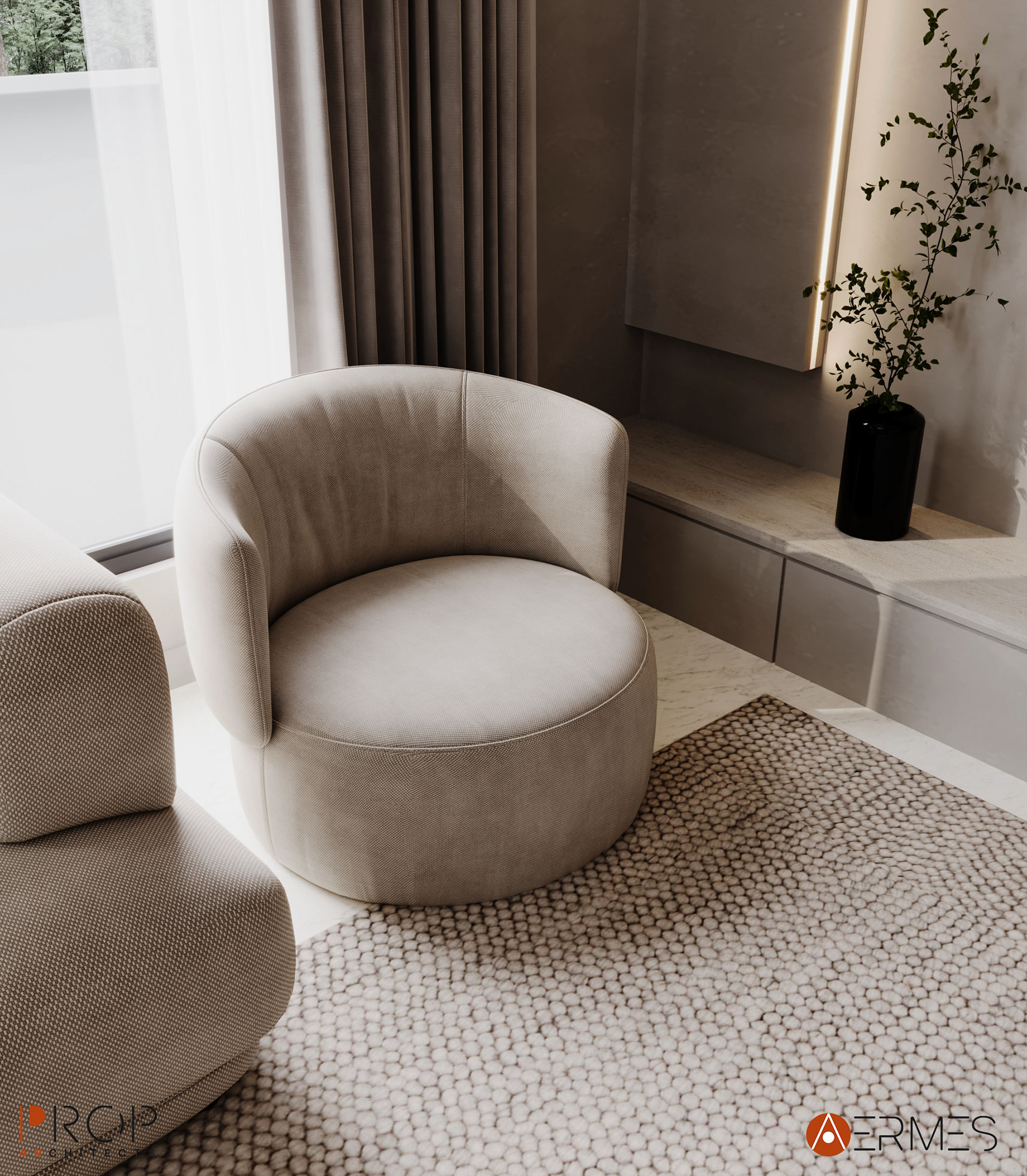 INTERIOR VILLA DESIGN（别墅室内设计）丨沙特阿拉伯吉赞丨PROP & AERMES ARCHITECTS-14