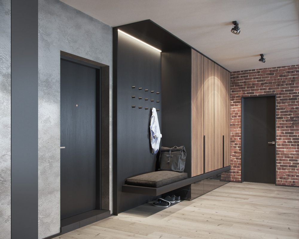 现代简约工业风格住宅设计-1