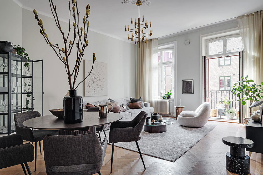温馨时尚的 80 平米斯堪的纳维亚风格公寓-6