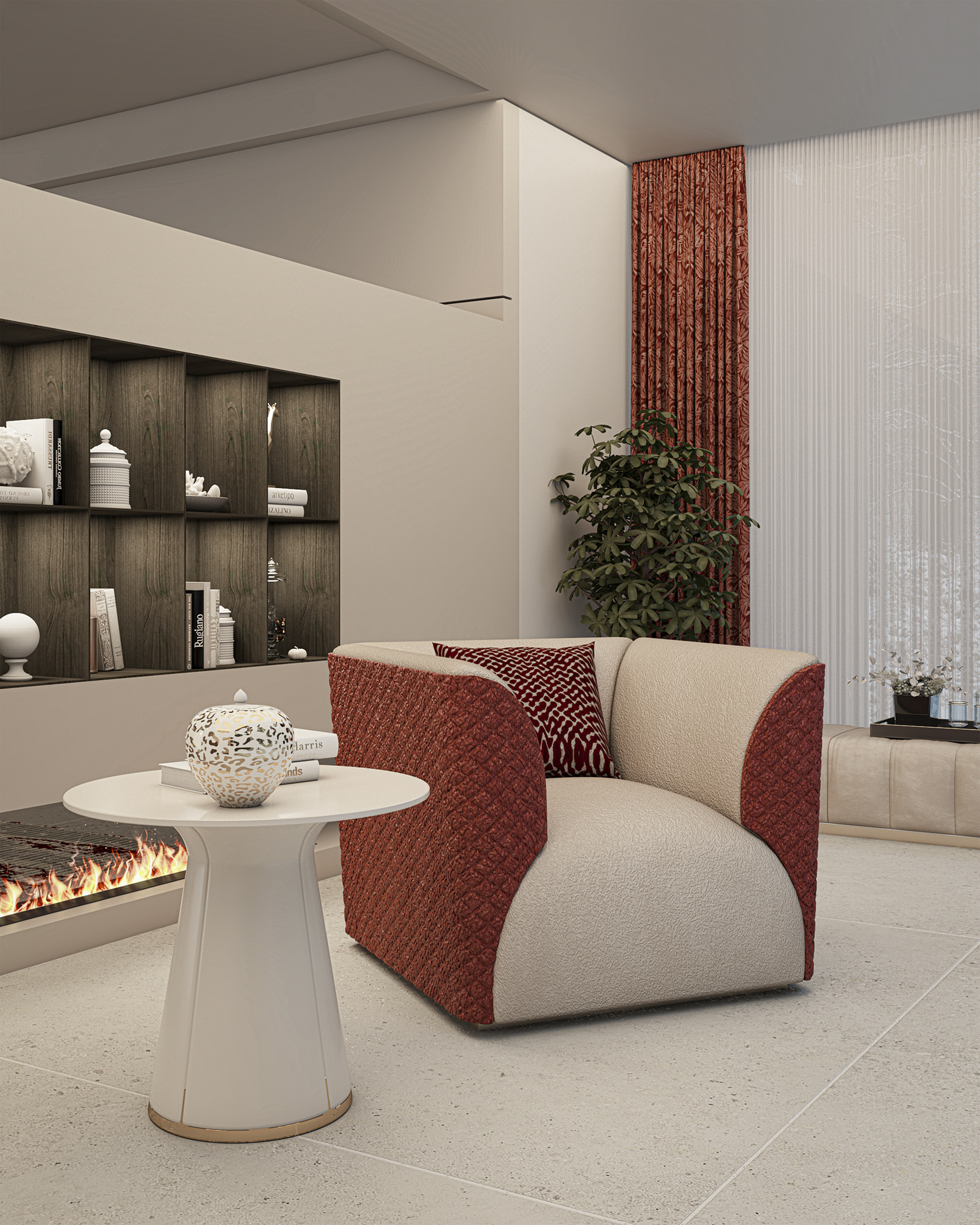 Burgundy Balance – Minimalist with a Bold Twist-10