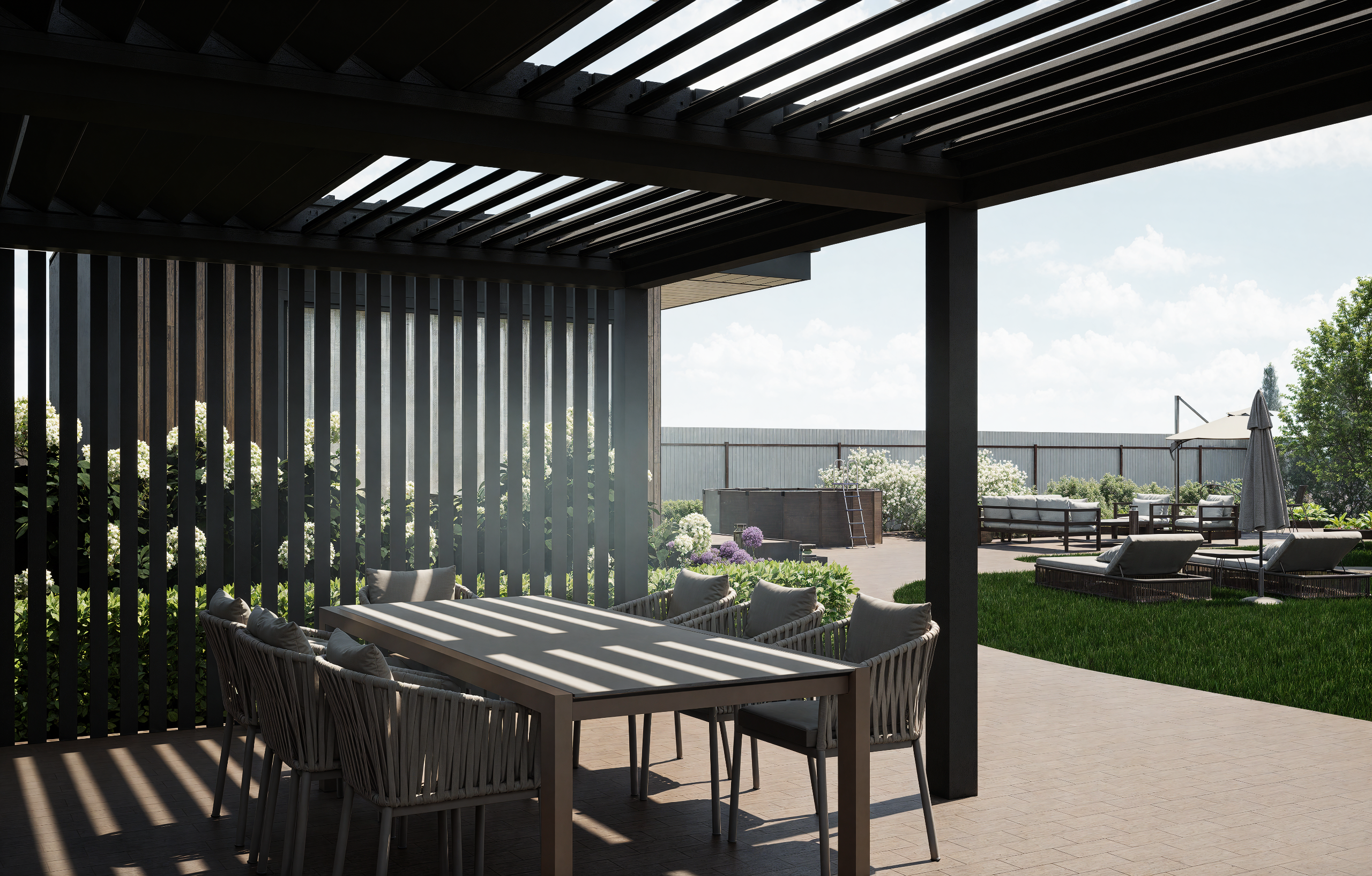 莫斯科某私人住宅景观可视化丨俄罗斯莫斯科-5