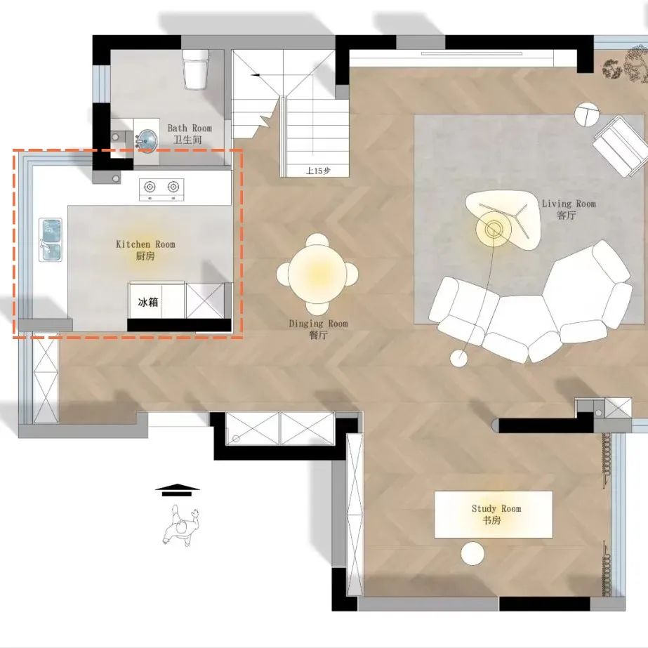 开放式厨房设计案例-21