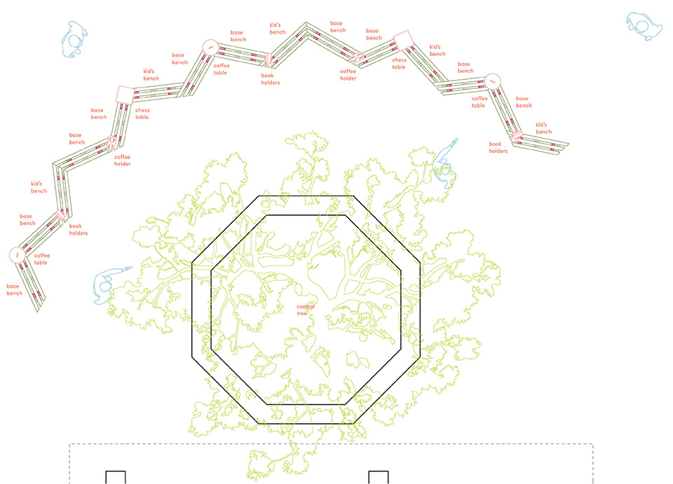 “连里枝”长椅丨中国香港丨纳研作室-39