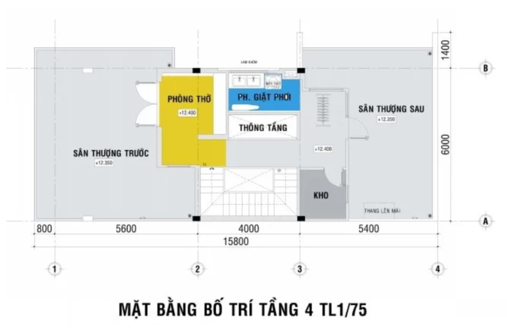 Xây Nhà 3 Tầng, Một Lửng Với Nội Thất Gỗ Tự Nhiên | Sydesign-4