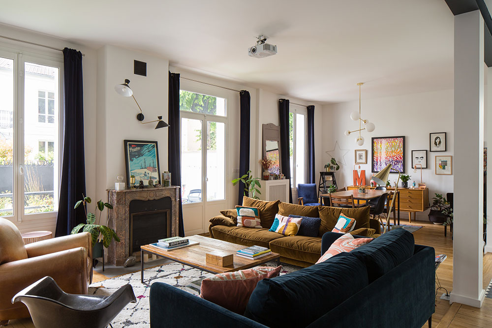 巴黎公寓的彩色风情设计-5