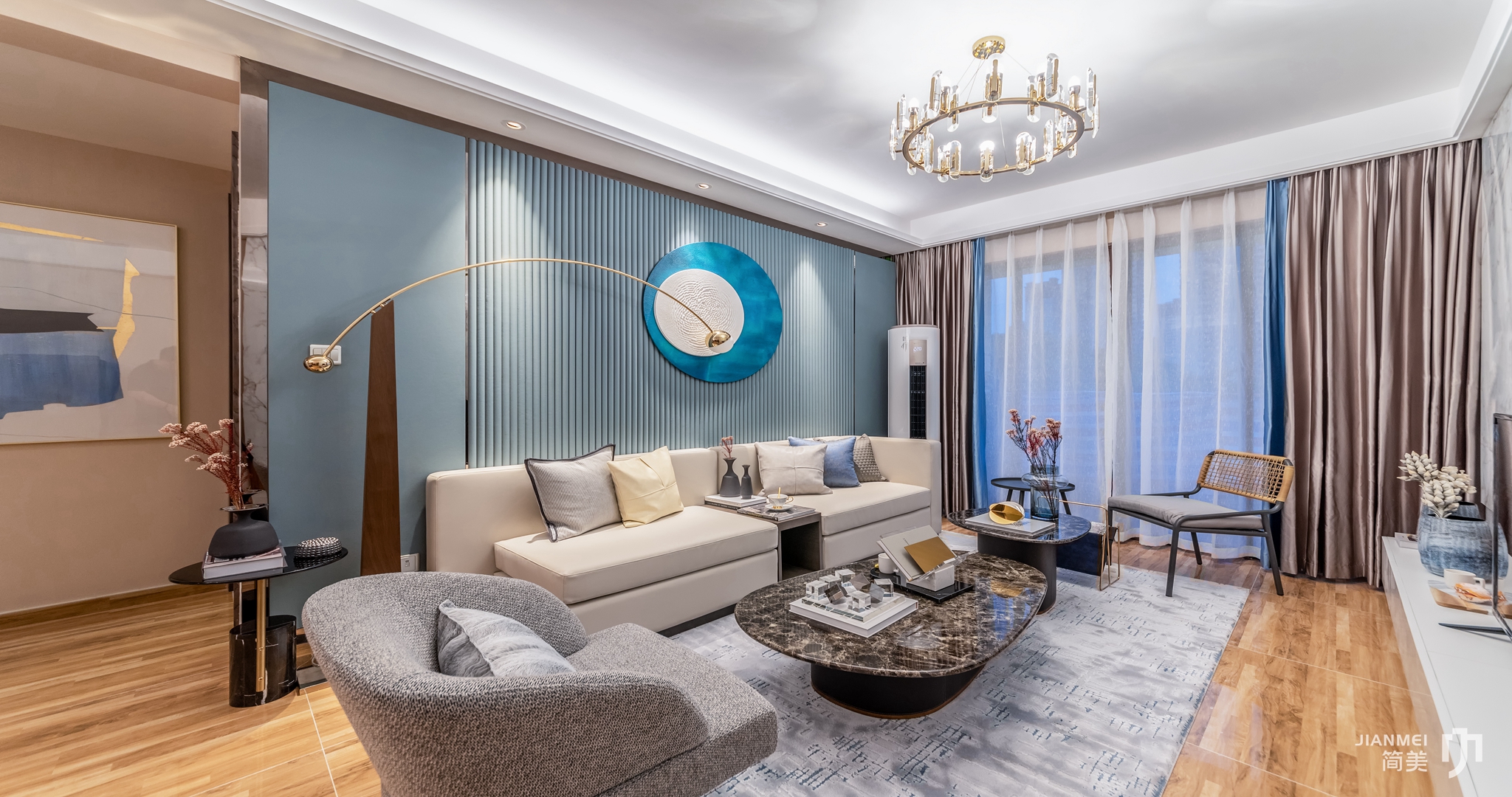 碧桂园润扬溪谷样板房88㎡ | 深圳市简美软装-5