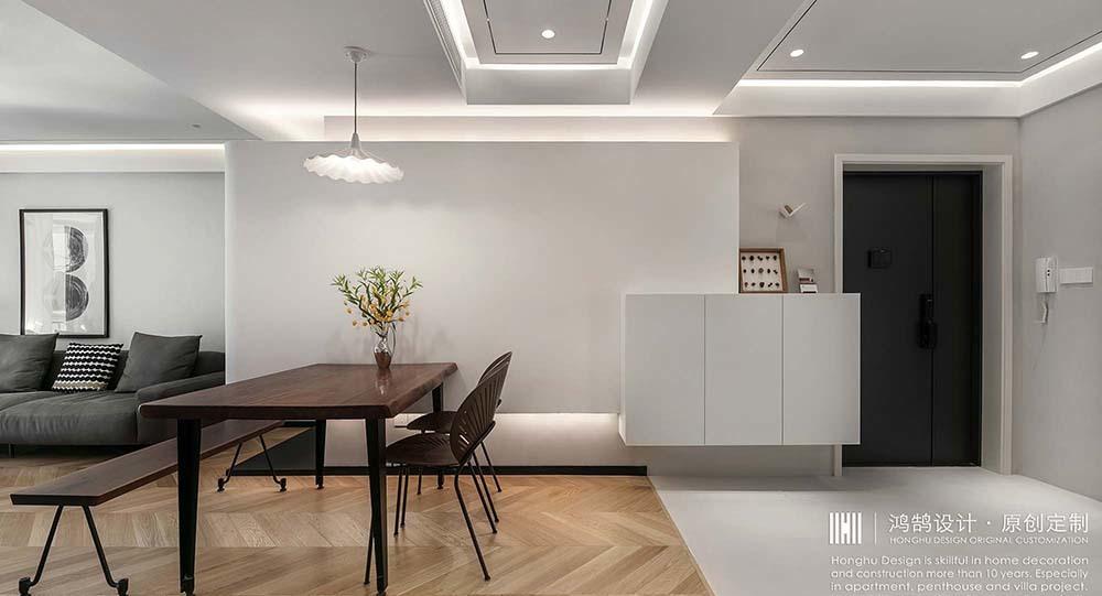 微水泥极简风平层公寓设计丨中国上海丨上海鸿鹄设计-12