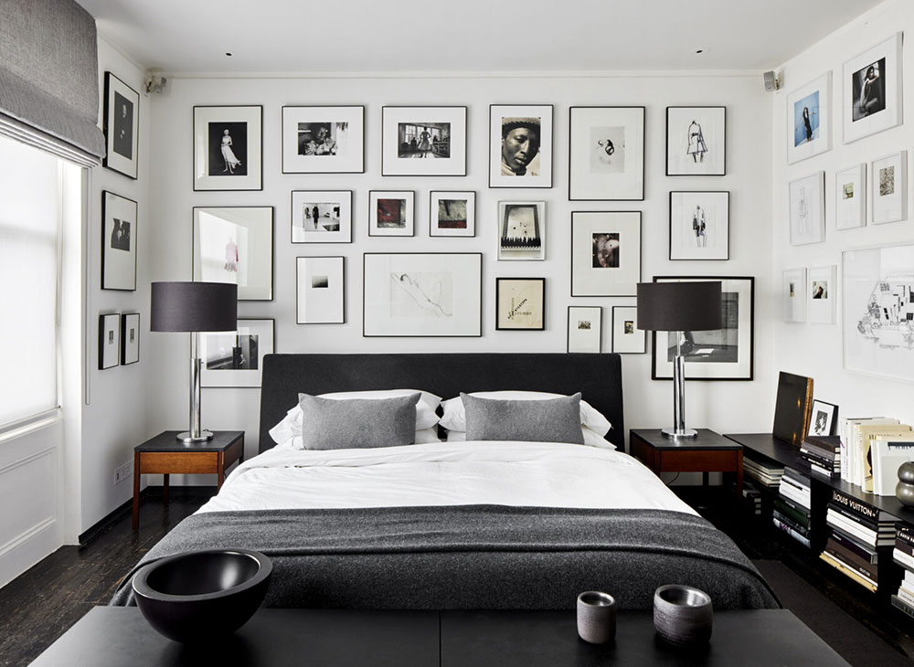 伦敦时尚黑白风格维多利亚式联排别墅-8