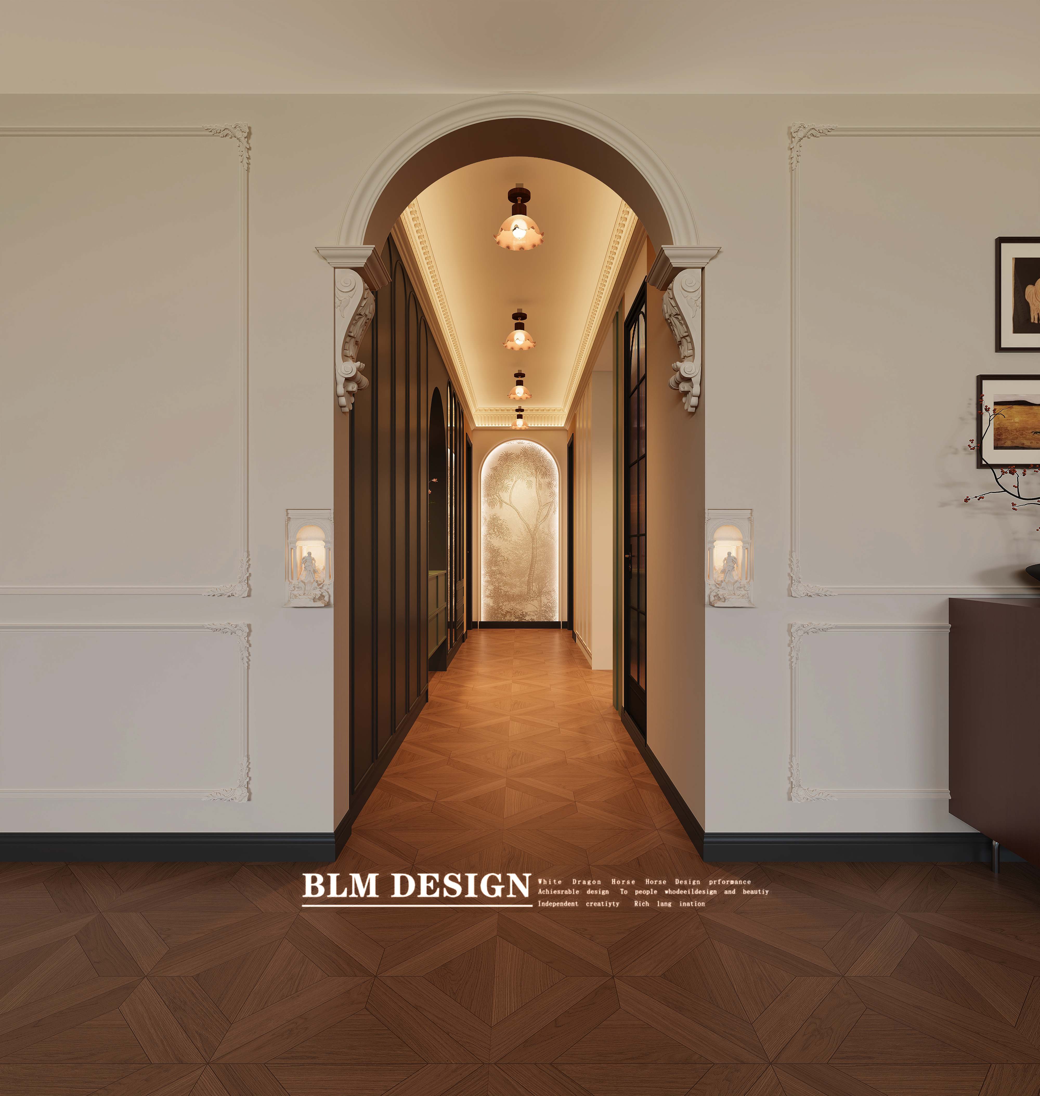 南洋复古风家装效果图案例-7