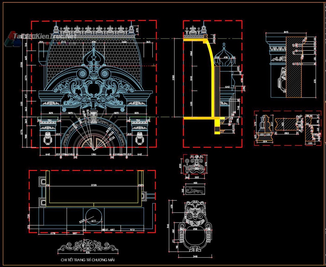 别墅古堡3层新古典设计方案（10·22m）-54