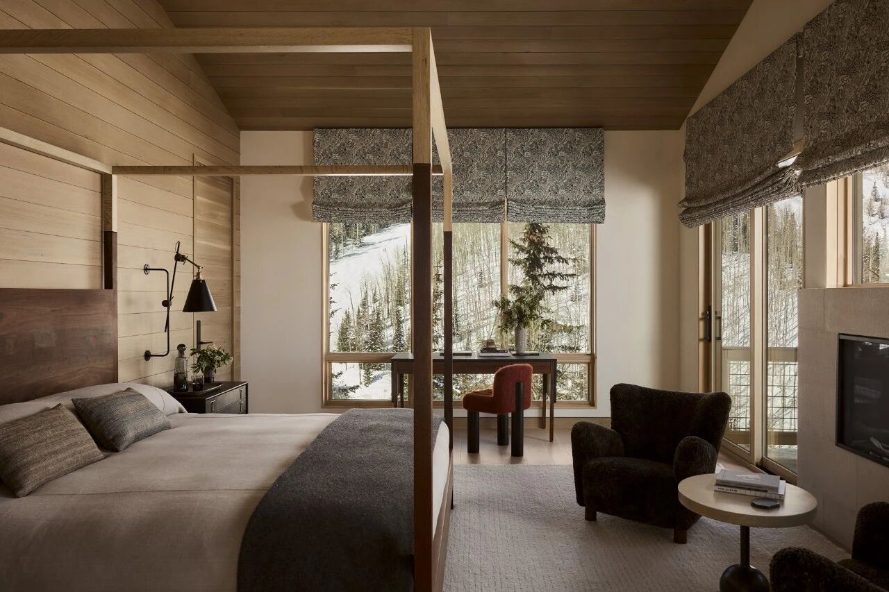 SVK Interior Design高山上的宁静雪屋丨旧金山室内设计师Senalee Kapelevich-25