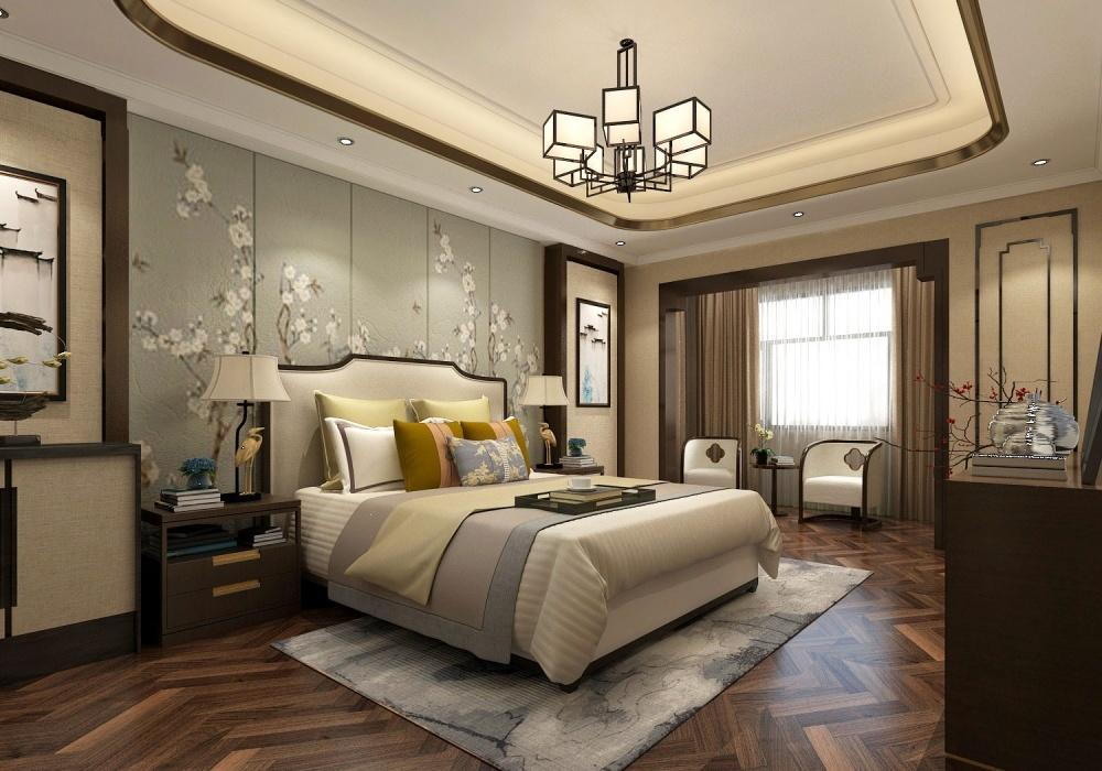 盛高山鼎260㎡新中式别墅装修效果图-0