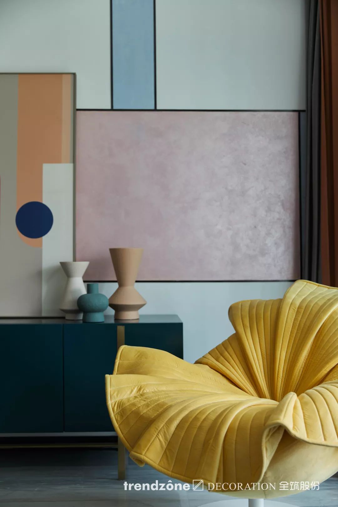 全品装饰 | 郑州华侨城 X 莫兰迪色，抽象与现实的正确打开方式-22