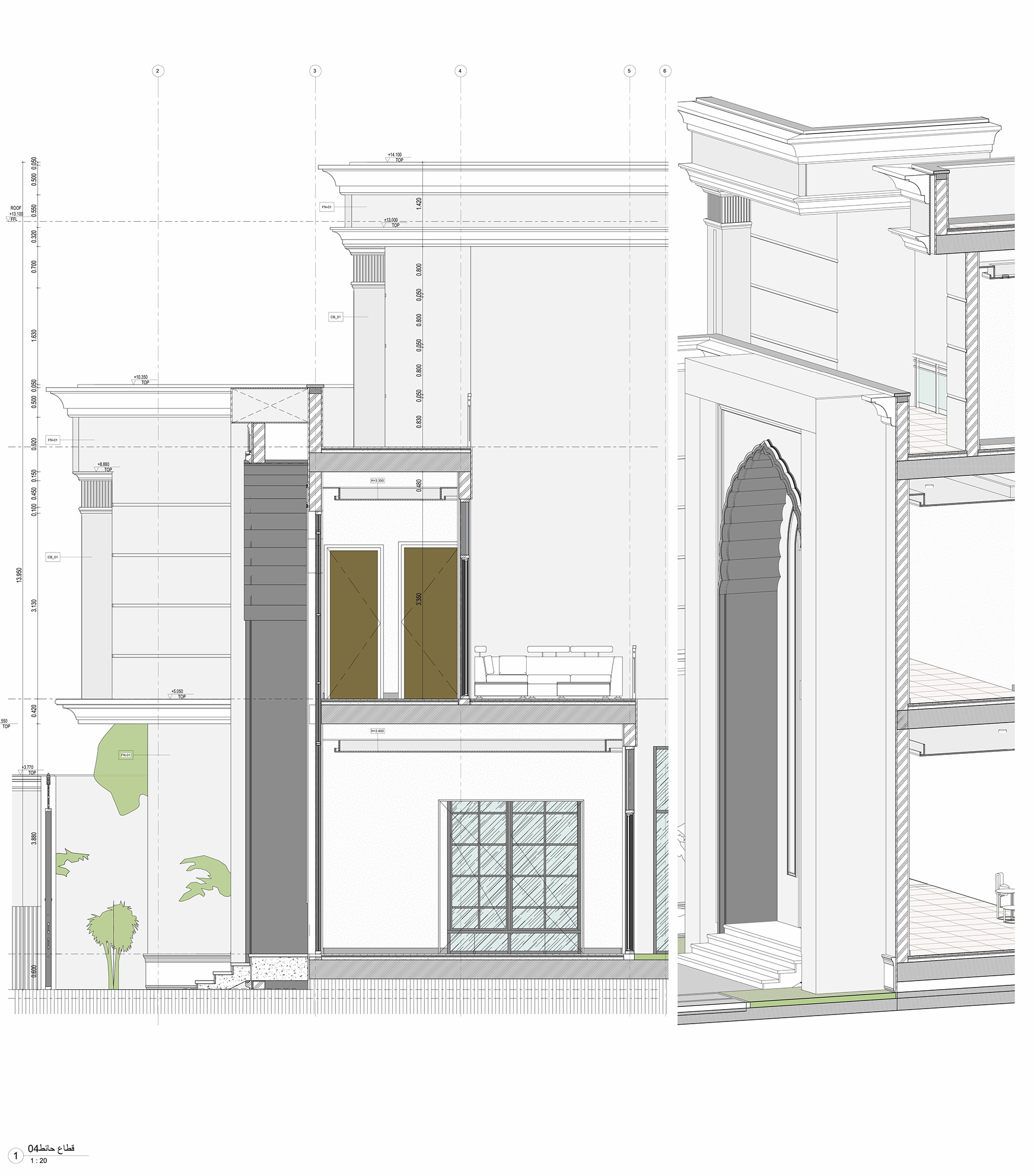 别墅图纸丨沙特阿拉伯吉赞丨PROP & AERMES ARCHITECTS-36