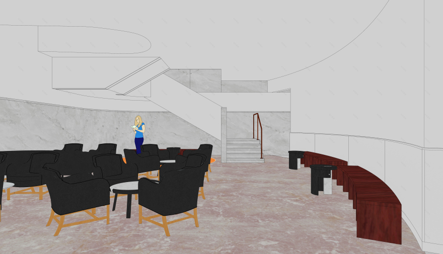 美术培训画室接待厅设计-18