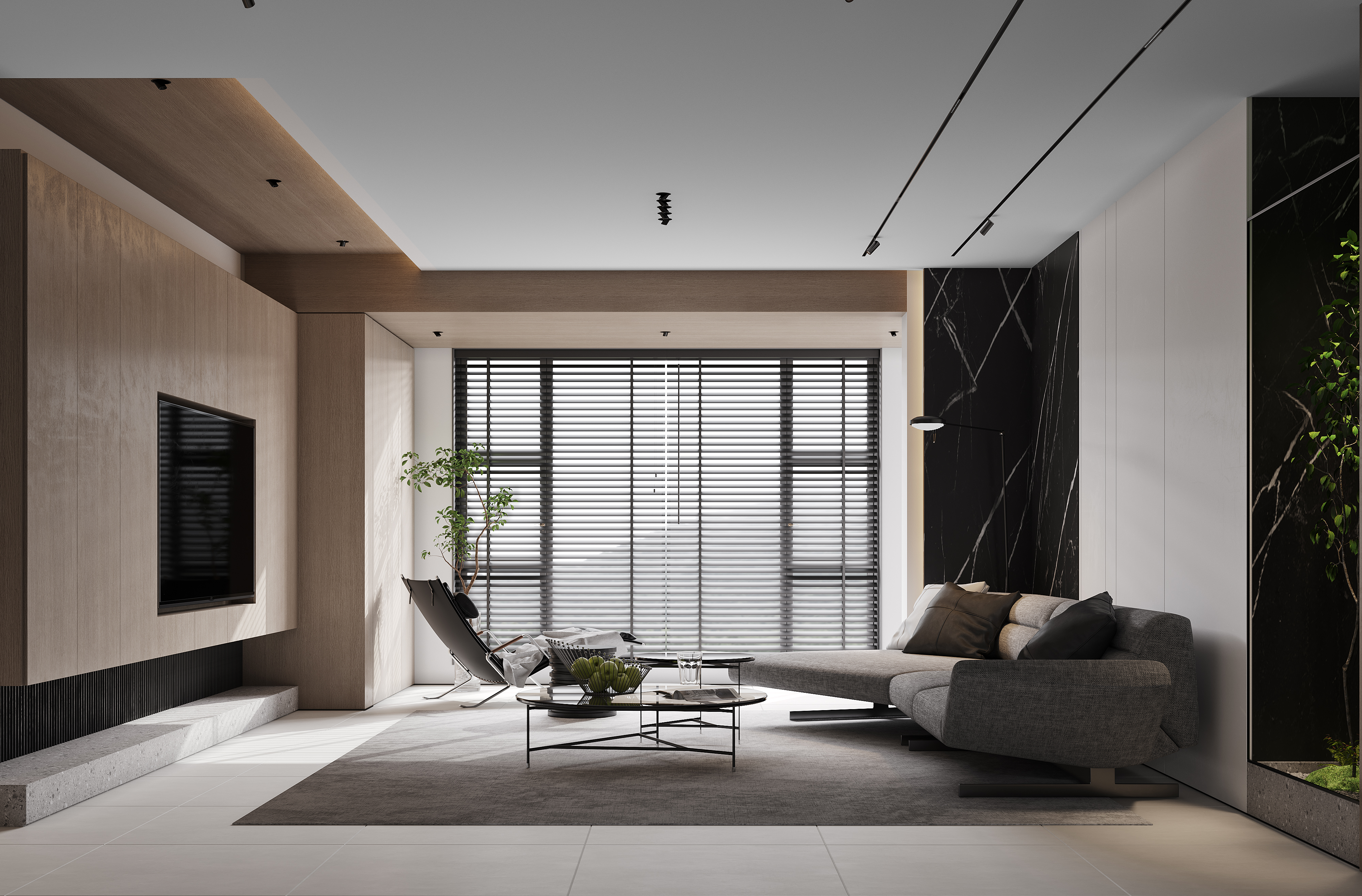 现代简约客餐厅厨房设计丨中国南京丨Merck 默克视觉设计-6