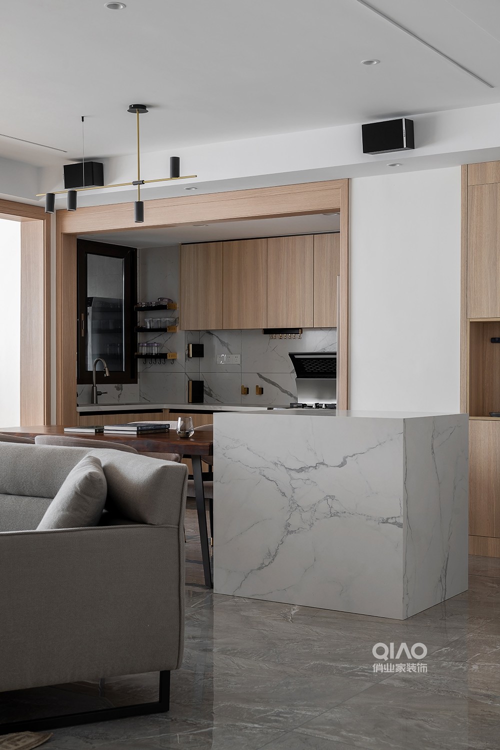 140㎡现代简约风装修案例丨中国重庆丨重庆俏业家装饰-29