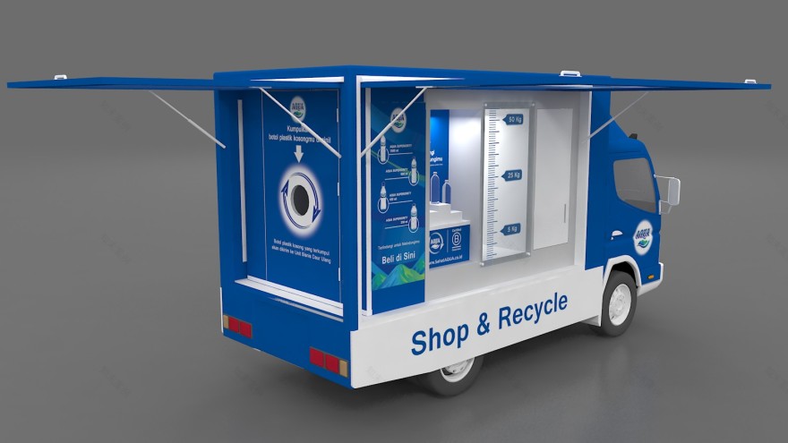 AQUA shop&recycle truck, request by INTERFACE-3