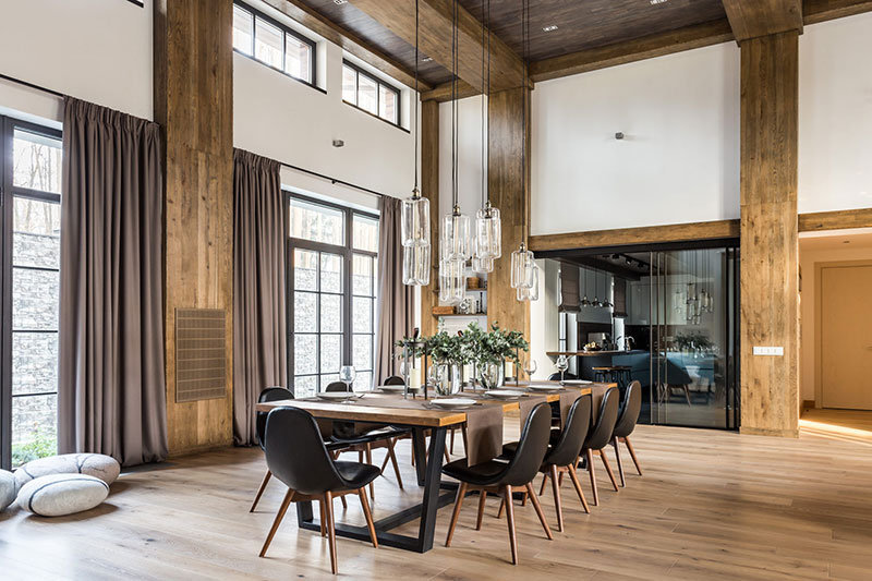 莫斯科现代木屋别墅，阿尔卑斯山居氛围-13