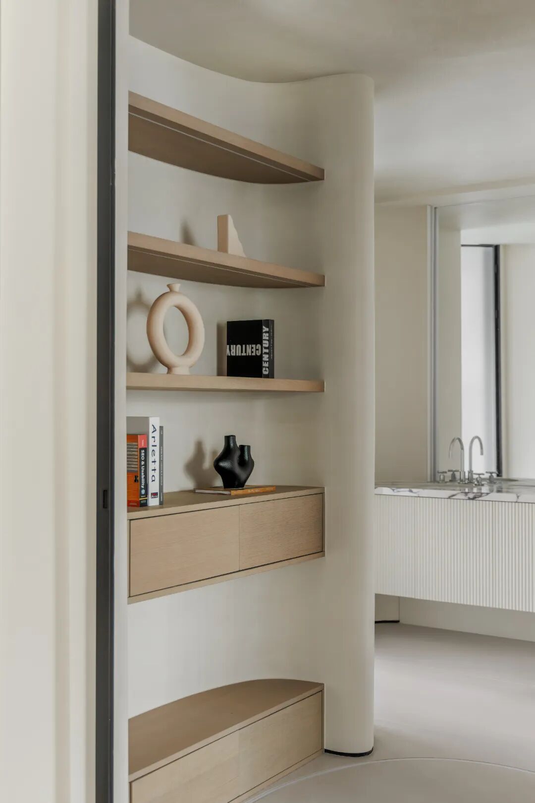 简狄设计｜用弧线重塑异形空间，还多出一个家庭展览馆-54