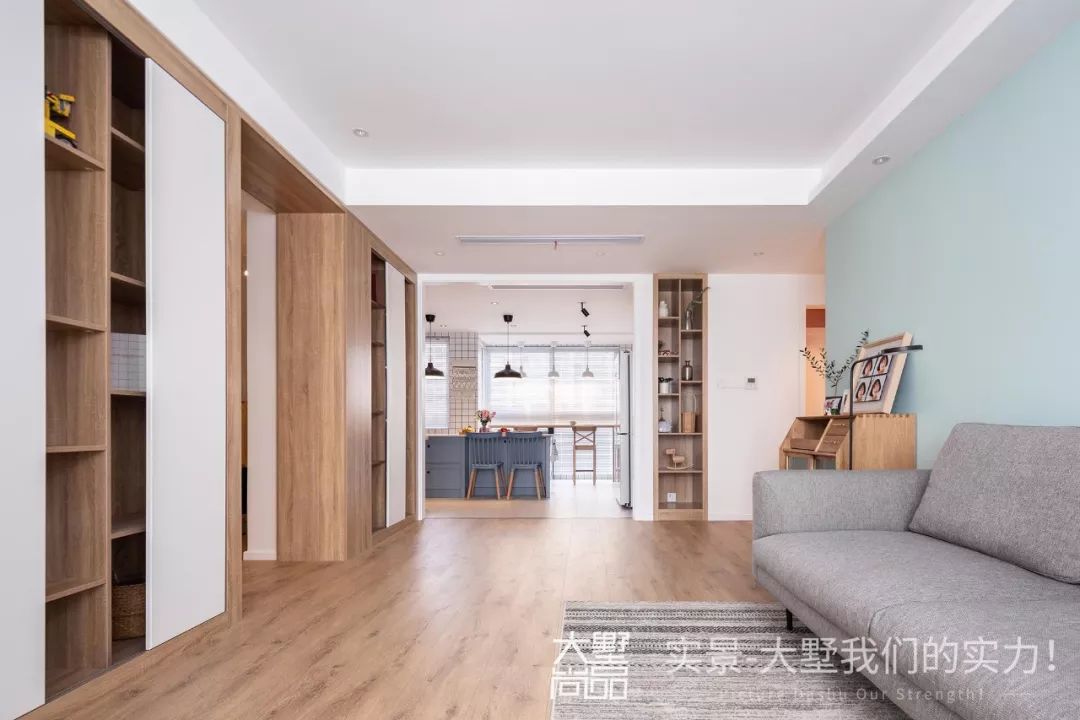 140㎡北欧风家居，薄荷绿打造清新空间-13