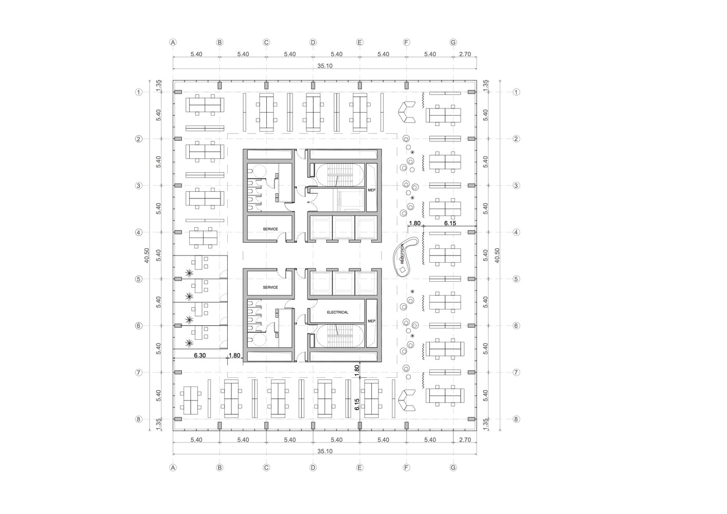 BIG 设计法兰克福新塔 雕塑般造型融入绿色空间-35