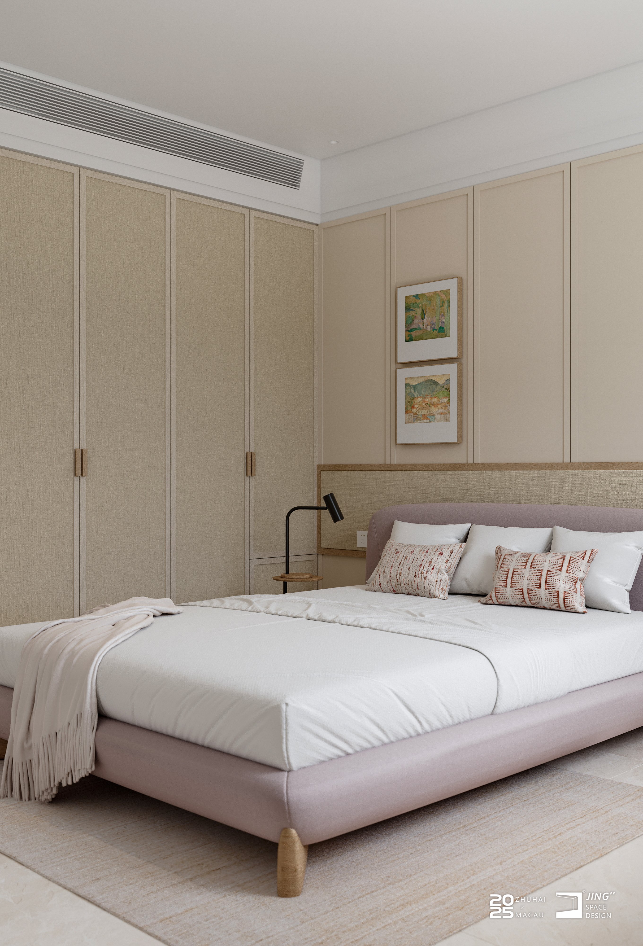 轻法式自然风大平层设计-34