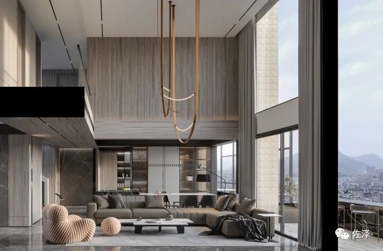 意式简约之美,佛山中信山语湖复式住宅设计-15