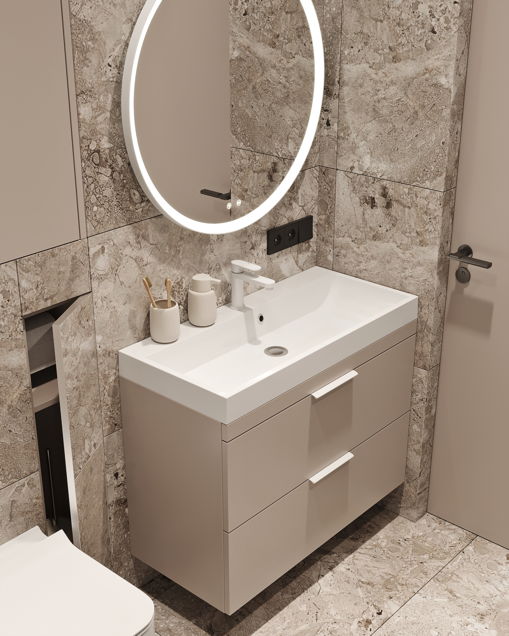 Contemporary Flat Design for Young Family-39