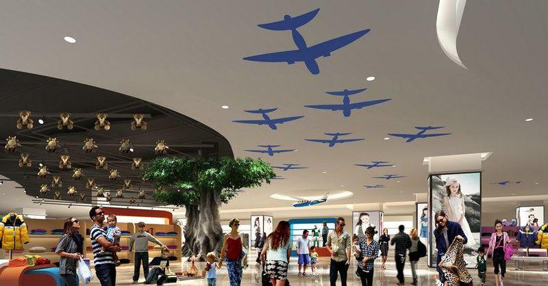 湖南湘潭天虹购物中心航空旅游主题设计-28