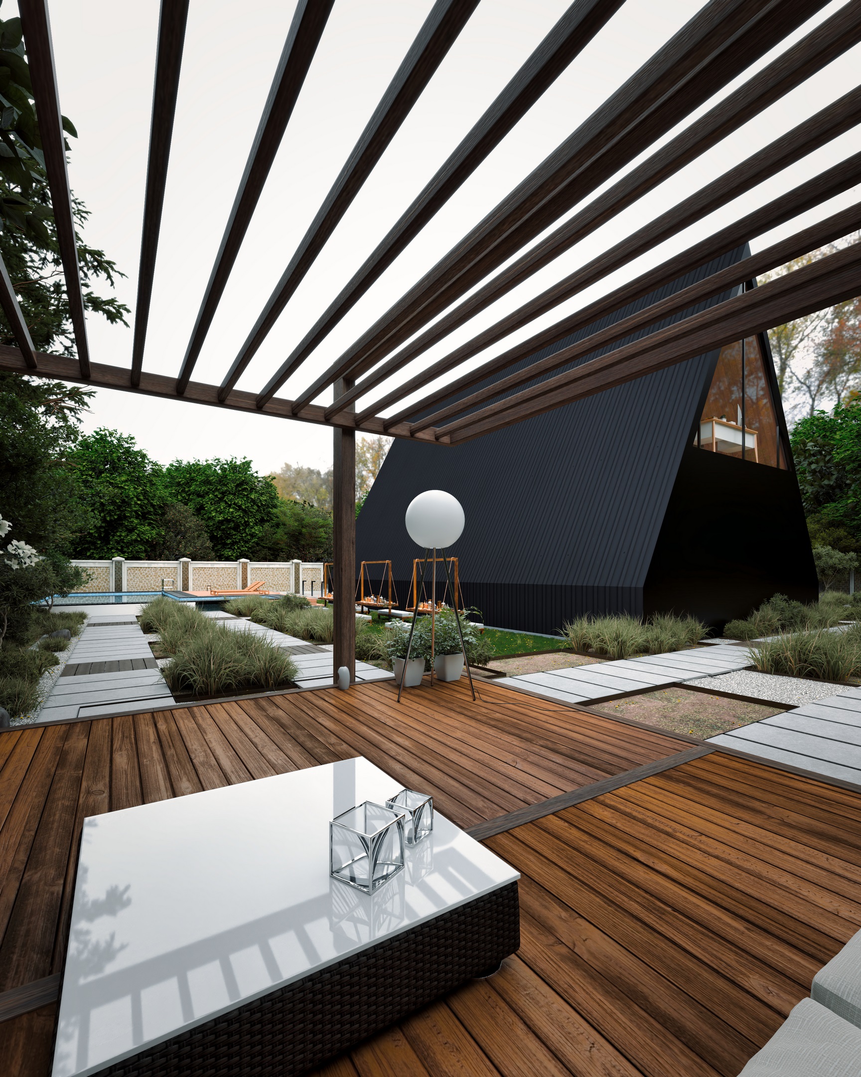 Modern Aframe cabin l interior design-10