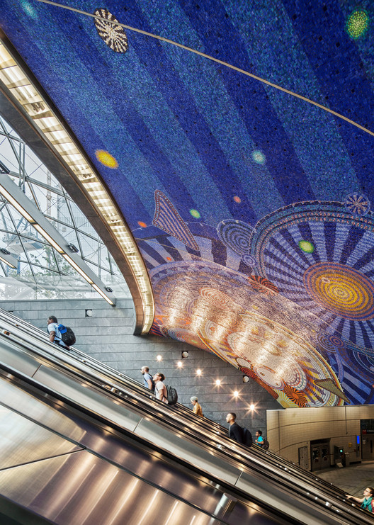 纽约 34 街哈德逊庭院地铁站 | 现代化交通设施的创新设计-26